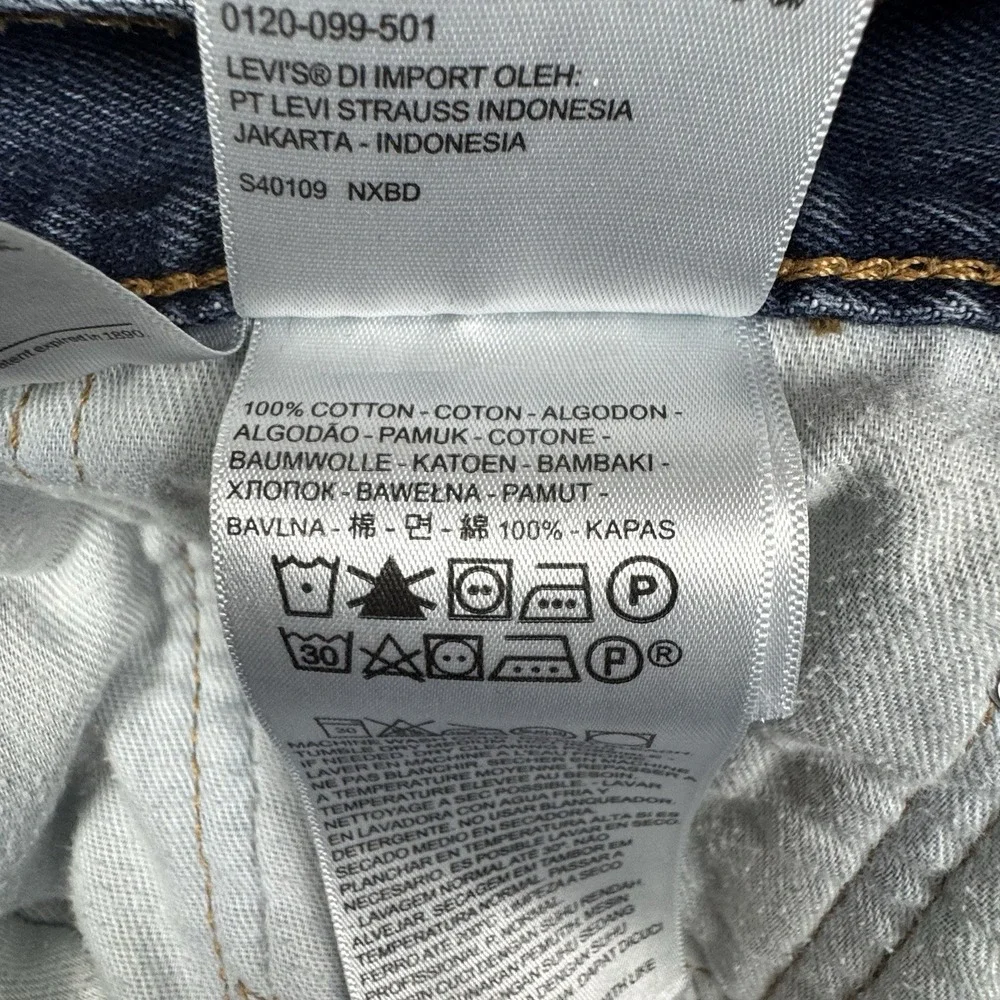Levi's 505 Jeans Mens 38x30 Classic Straight Fit Cotton Denim Casual Basic‎ Work
